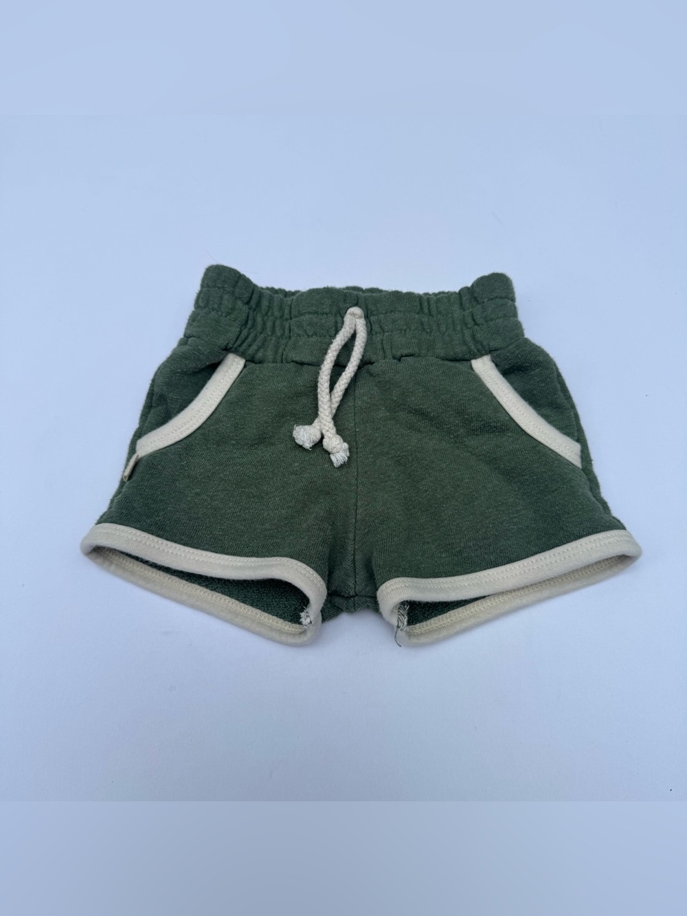 Childhoods Green French Terry Retro Shorts